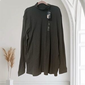 Club Room Dark Gray Long Sleeve Tee